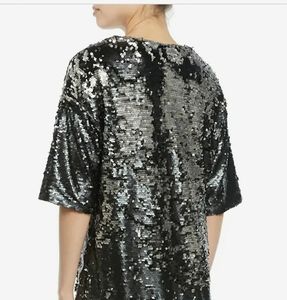 JBrand Sequin Short Sleeve Cocktail Dress NWT